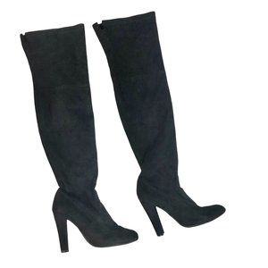 Steve Madden Gorgeous 6.5M Black Suede Thigh High Boots